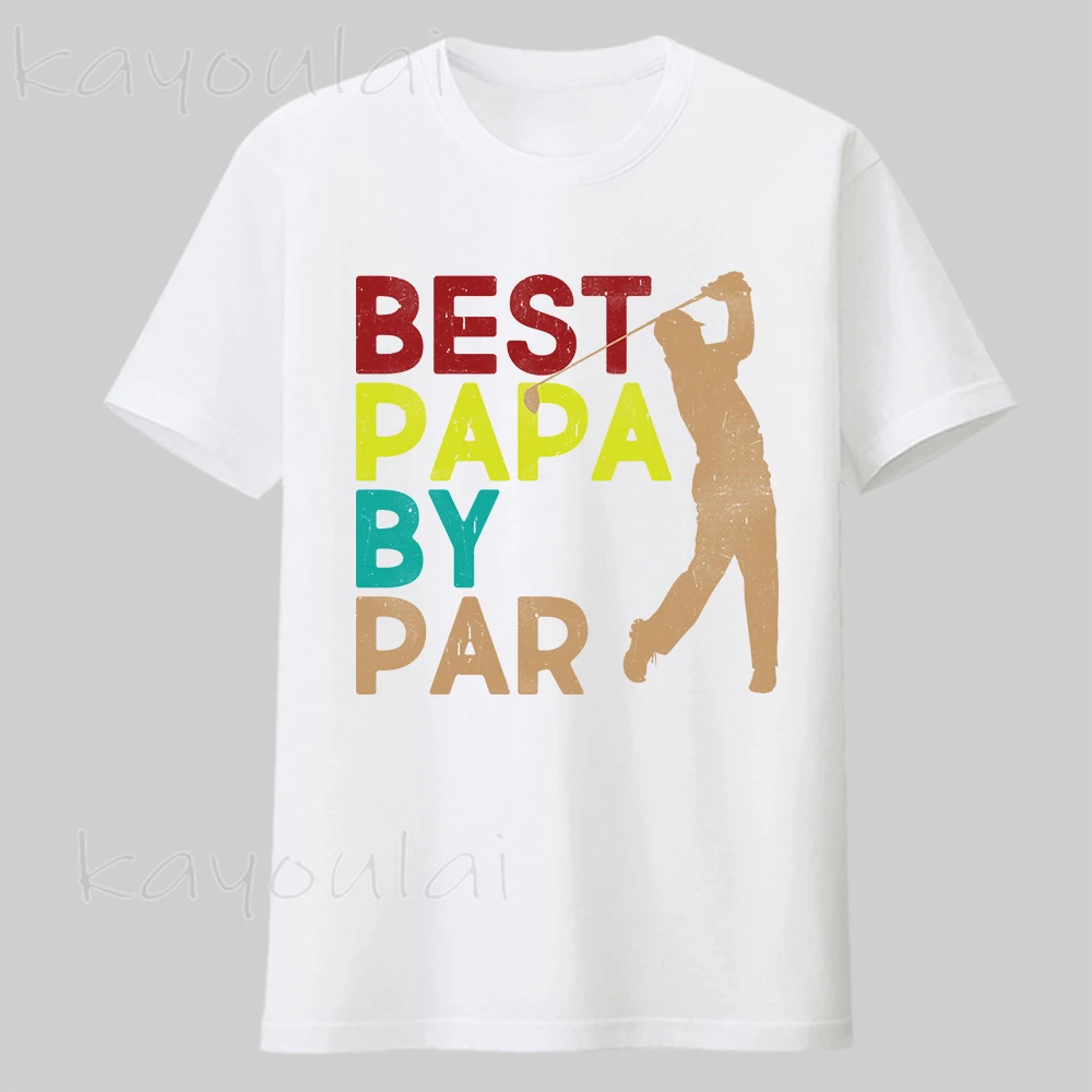 

2022 New Arrivals Fashion Papa Golfing Men Custom Printing T Shirts Cotton O-Neck Men's Vintage Oversized Graphic T Shirt Men