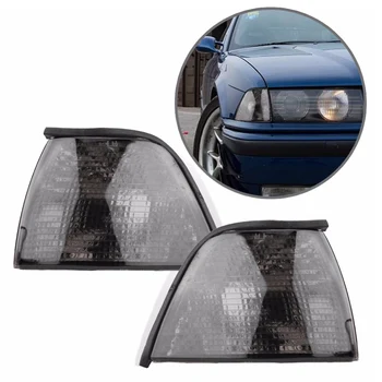 

1 Pair Car Turn Signal Light Cover Corner Warning Light Shell for BMW 3 Series 318i 325i E36 4DR Sedan & Wagon 1992-1998