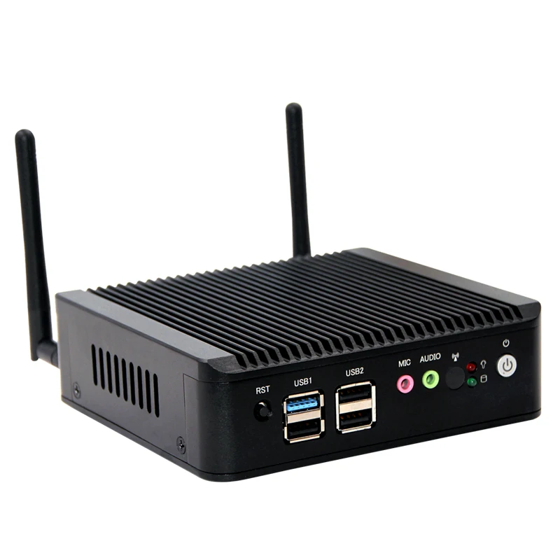 Barebone x86 intel E3845 2LAN Прочный портативный без вентилятора, микро мощный настольный компьютер компьютерный маршрутизатор установленный Linux промышленный Мини компьютер
