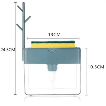 

Soap Pump Dispenser Caddy Sponge Holder Cleaning Liquid Container Organizer Tool N0HB