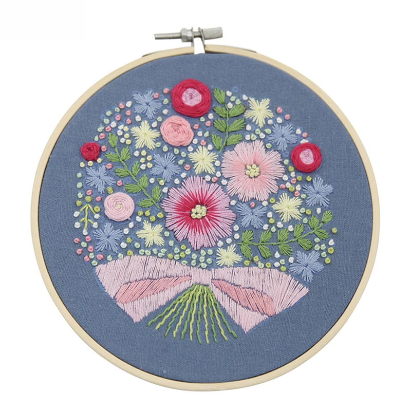 Набор для вышивки 3D цветами набор рукоделия с рамкой начинающих наборы крестом