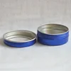 200 X 2oz Round Tins Screw Lids Tin Cans with Clear Window 60ml Blue Metal Spice Containers Aluminum Box DIY Travel Storage Jars 5
