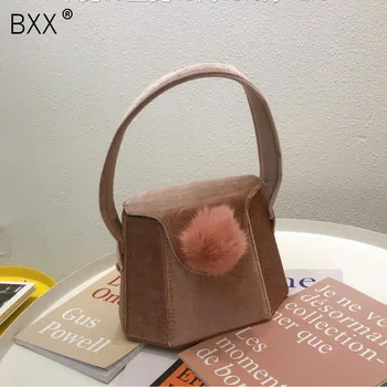 

[BXX] Velvet Crossbody Bags For Women 2020 New Brand Designer Chain Shoulder Messenger Bag Lady Travel Handbags And Purses HI636