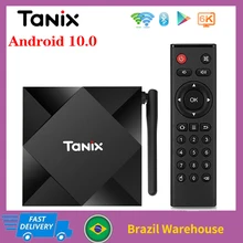 Tanix TX6S 스마트 안드로이드 10.0 TV 박스 4GB RAM 64GB Allwinner H616 8K 2.4G 및 5G WiFi 4K 미디어 플레이어 Google Play Youtube 셋톱 박스