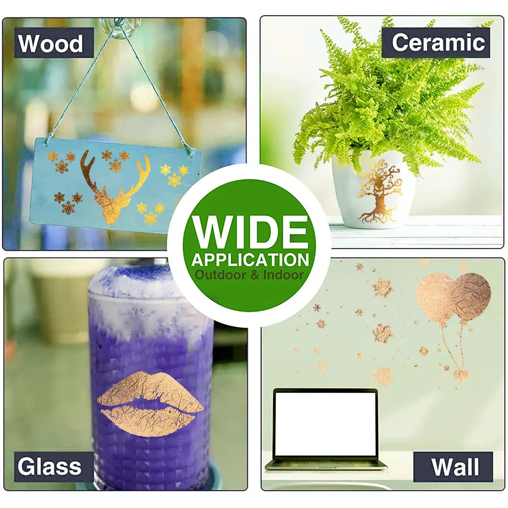 Chrome Tree Texture Adhesive Craft Vinyl for Xmas Home Mugs Decor Wall Decal Sticker Work with All Cutting Machines Cut DIY