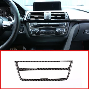 

Real Carbon Fiber Car Central Control Decorative Panel Trim Sticker For BMW F30 F32 F34 3 4 Series GT 2013-2018 Car Accessories