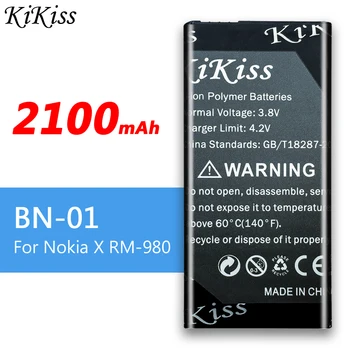 

2100mAh High Capacity Replacement Battery For Nokia Lumia X 1045 RM-980 RM 980 Normandy BYD BN-01