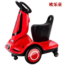 Moto électrique pour enfants, équilibre, voiture à dérive, télécommande, voiture pour bébé fille et garçon, jouet Kart, peut s'asseoir 
