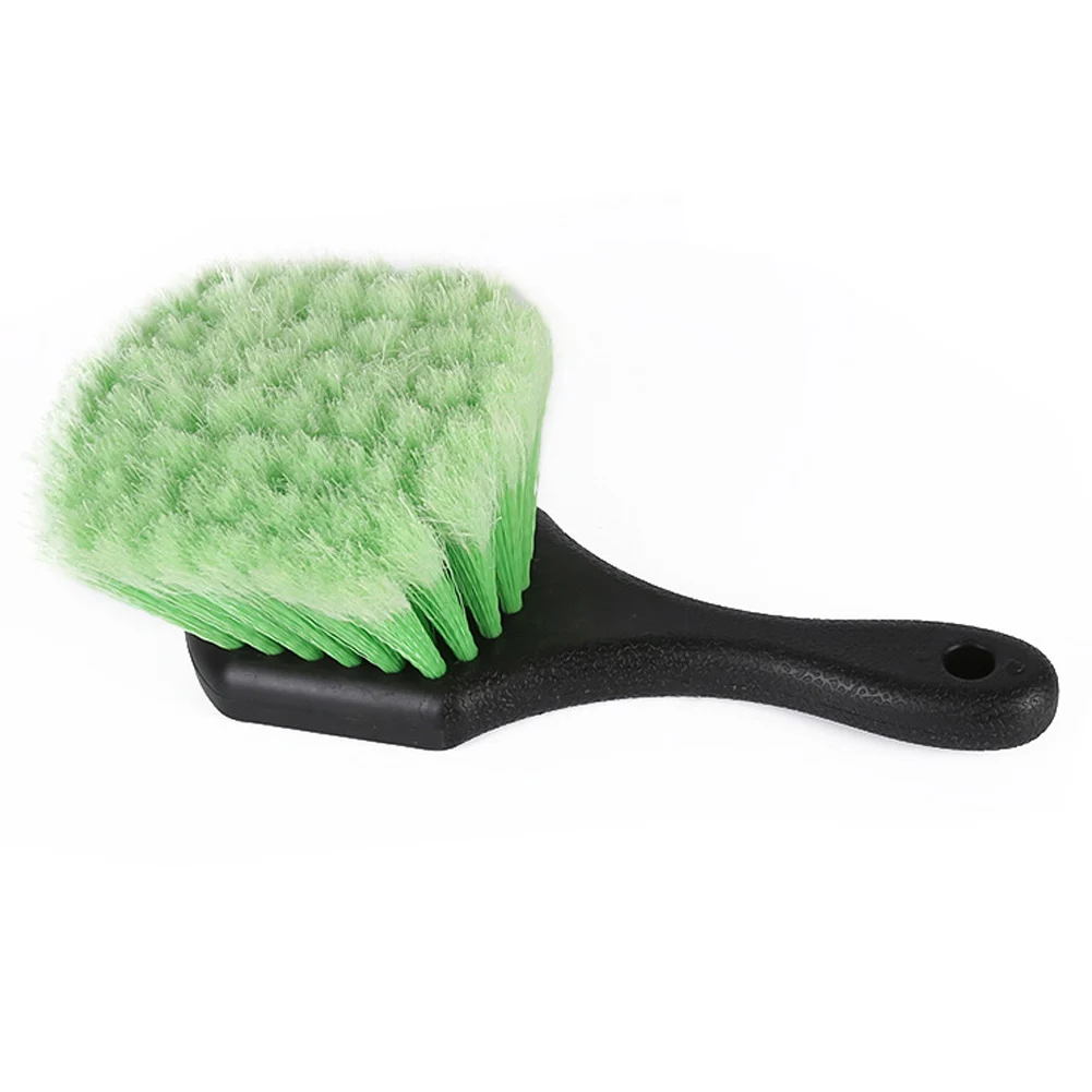 Upholstery Detailing Exterior Short Handle Wheel Tire Body Brush Polish For Auto Car Cleaning Brush Interior Floorliner Carpet