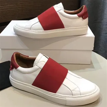 

Shoes Woman Flats White Slip On Shoes For Women Leather Zapatos De Mujer De Cuero Mixed Color Women Shoes Casual Shoes New Hot