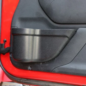 

Auto Storage Box Accessories 4pcs Door Net Pocket Organizer For Jeep Wrangler JK 11+ Black