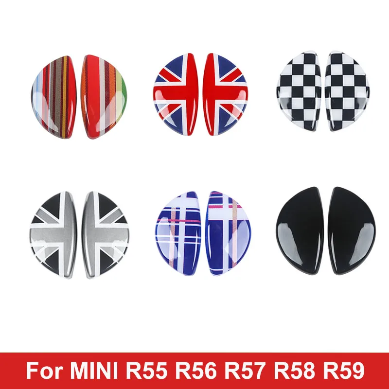 헤드라이트 노즐 장식 커버 스티커, 미니 쿠퍼 S 원 클럽맨 R55 R56 R57 R58 R59 컨트리맨 R60 자동차 액세서리, 2 개