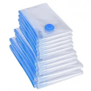 

1Set Vacuum Bag Storage Bag Home Organizer Transparent Border Foldable Clothes Organizer Seal Compressed Travel Saving Space Bag