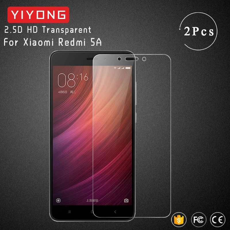 

YIYONG 2.5D Clear Glass For Xiaomi Redmi 5A Tempered Glass Xiomi Redmi5 Plus Screen Protector Film For Xiaomi Redmi 5 Plus Glass