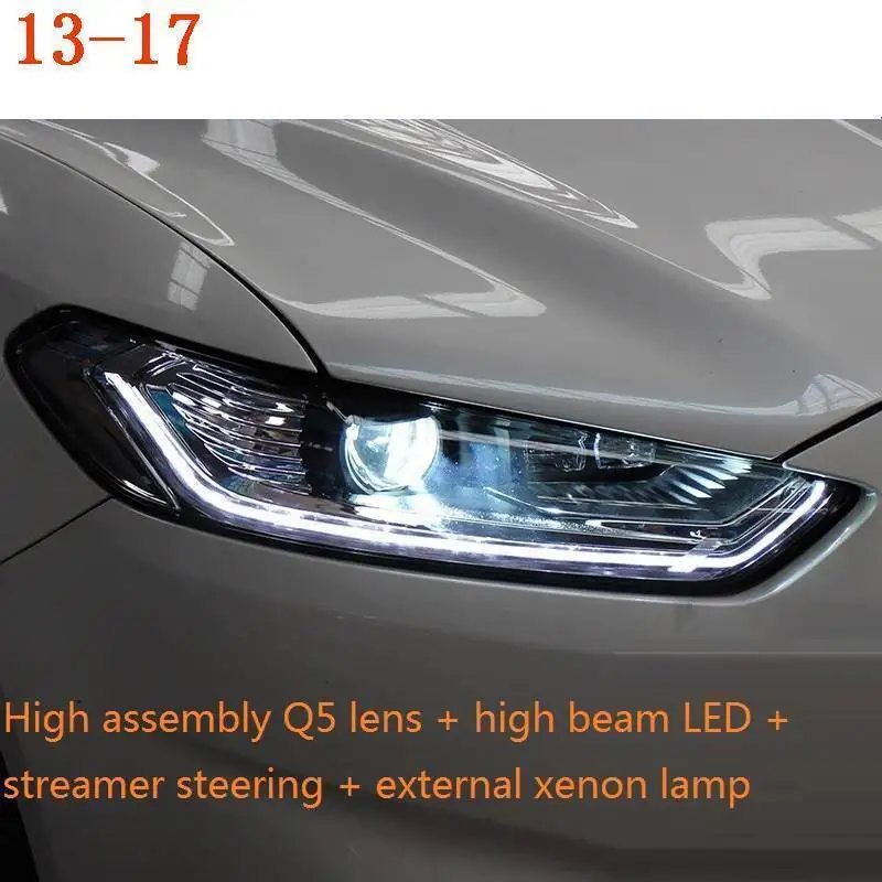Luces боковой указатель поворота Drl фары в сборе запчасти Neblineros Led Para авто автомобили Освещение Фары для Ford Mondeo