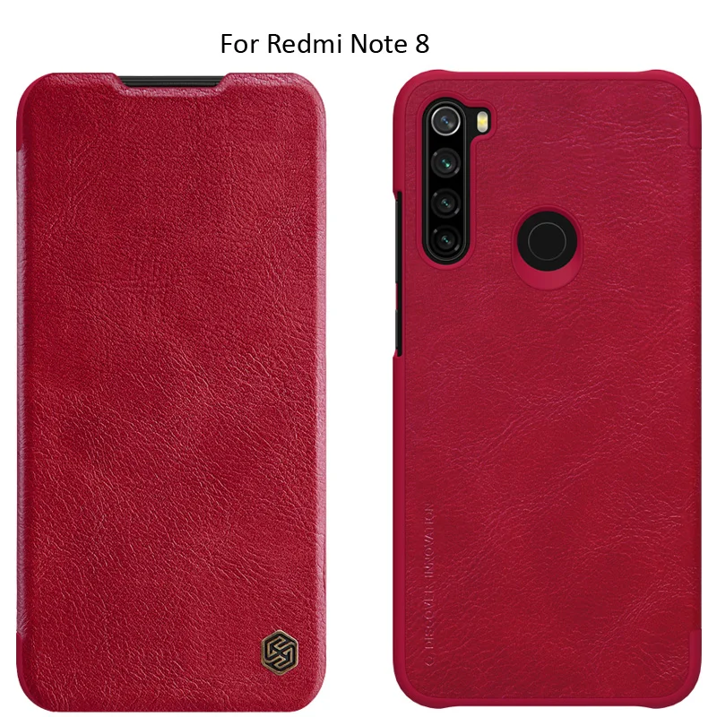 Кожаный флип-чехол Nillkin Qin для Xiaomi Redmi Note 8 Pro 8T