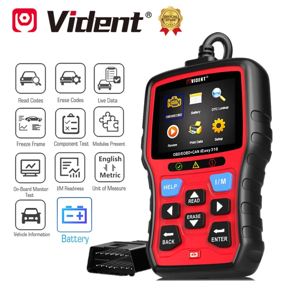 Vident iEasy310 OBD2 автомобильный диагностический сканер OBDII EOBD автомобильные