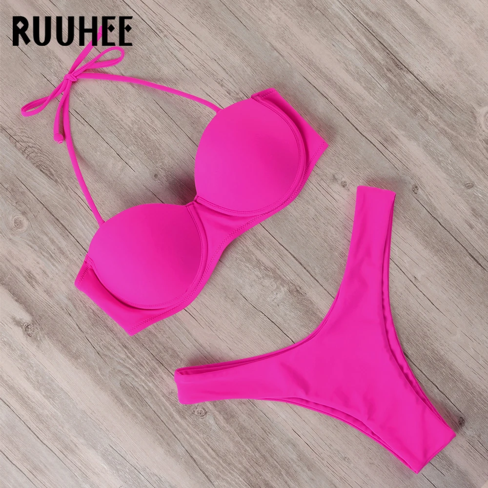 RUUHEE Bikini Swimwear | Women Swimsuit 2020| Leopard Brazilian Bikini Set | Push Up Bathing Suit | Female Summer | Beach Wear Bikini | Swim Suit | Women Swim Suit | Bikini| Sexy Swim Suit | Plus Size Swim Suit | Plus Size Bikini| Swimwear | Bathing Suit | Leopard Bikini | Golden Bikini | Gold Color Swim Suit
