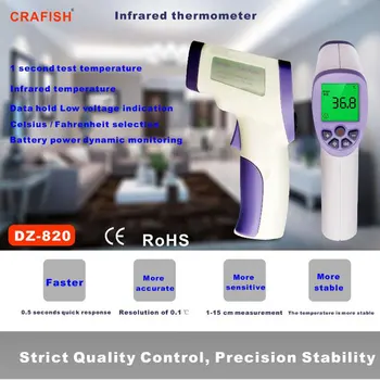 

Infrared Thermometer LCD Display No-contact Digital Thermometers for Forehead Body Temperature Meter ALI88