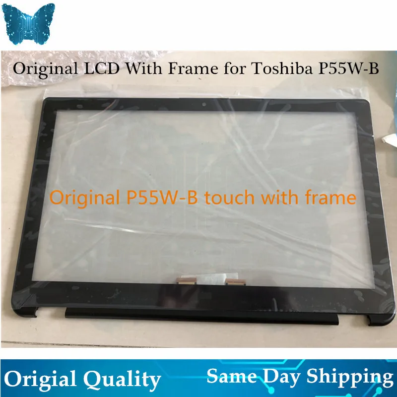 Сенсорный экран стекло дигитайзер для Toshiba P55W-B5318 touch TP с рамкой 15,6 дюйма