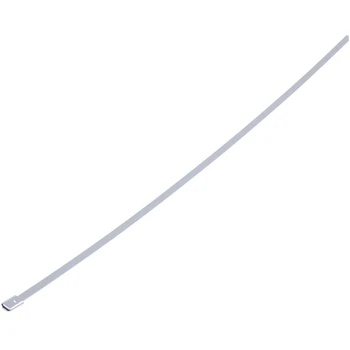 

100pcs 11.8 Inches Stainless Steel Exhaust Wrap Coated Locking Cable Zip Ties