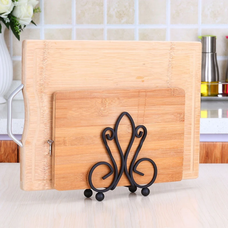 Kaufen Heißer Verkauf Küche Metall Regal Rack Schneiden Bord Große Lager Kapazität Halter Lagerung Organizer Steht Stehen Edelstahl Dis