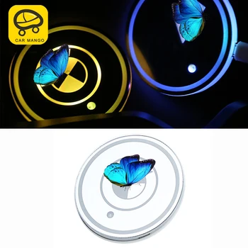 

CarManGo for 2018 BMW X3 G01 X4 G02 Car LED Light Cup Holder Automotive Interior USB Atmosphere Lights Lamp Drink Holder Pad