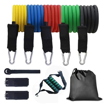 

11pcs Fitness Pull Rope Resistance Bands Latex Strength Gym Resistance Band TPE Elastic Pull Rope Home Gym Fitness Equipment