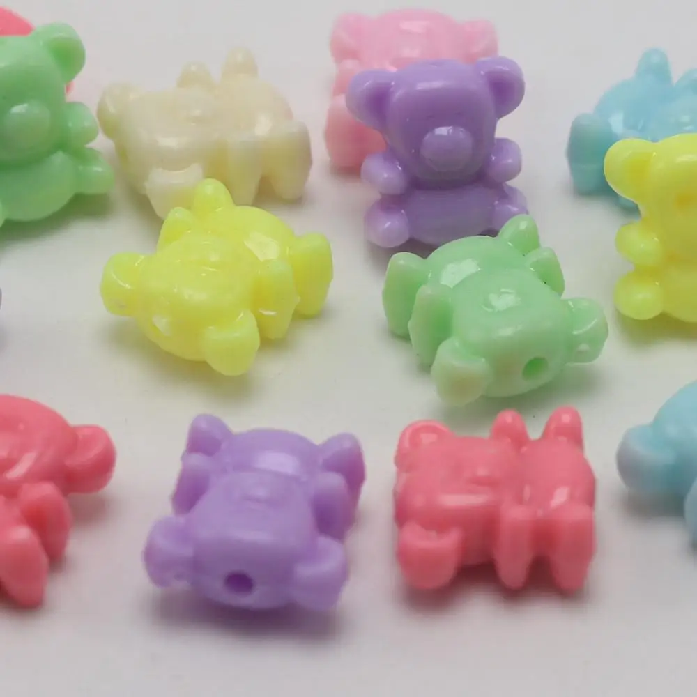 

Бусины акриловые, 12 х12 мм, 100 цветов, Смешанная Пастель шт.