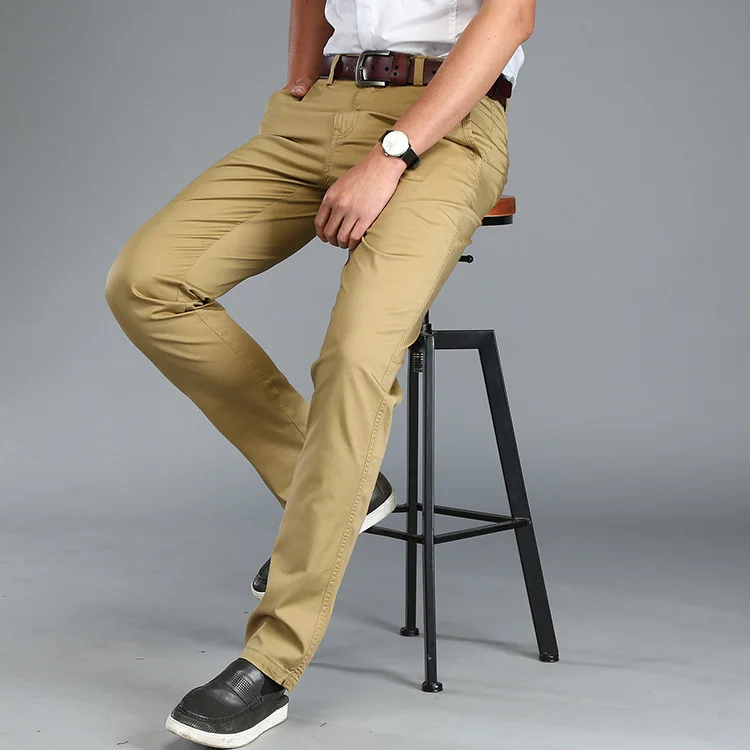 

Ji yi pu Men'S Wear New Style Pure Cotton Casual Pants Men Korean-style Casual Loose And Plus-sized Straight-Leg Trousers 1399 #