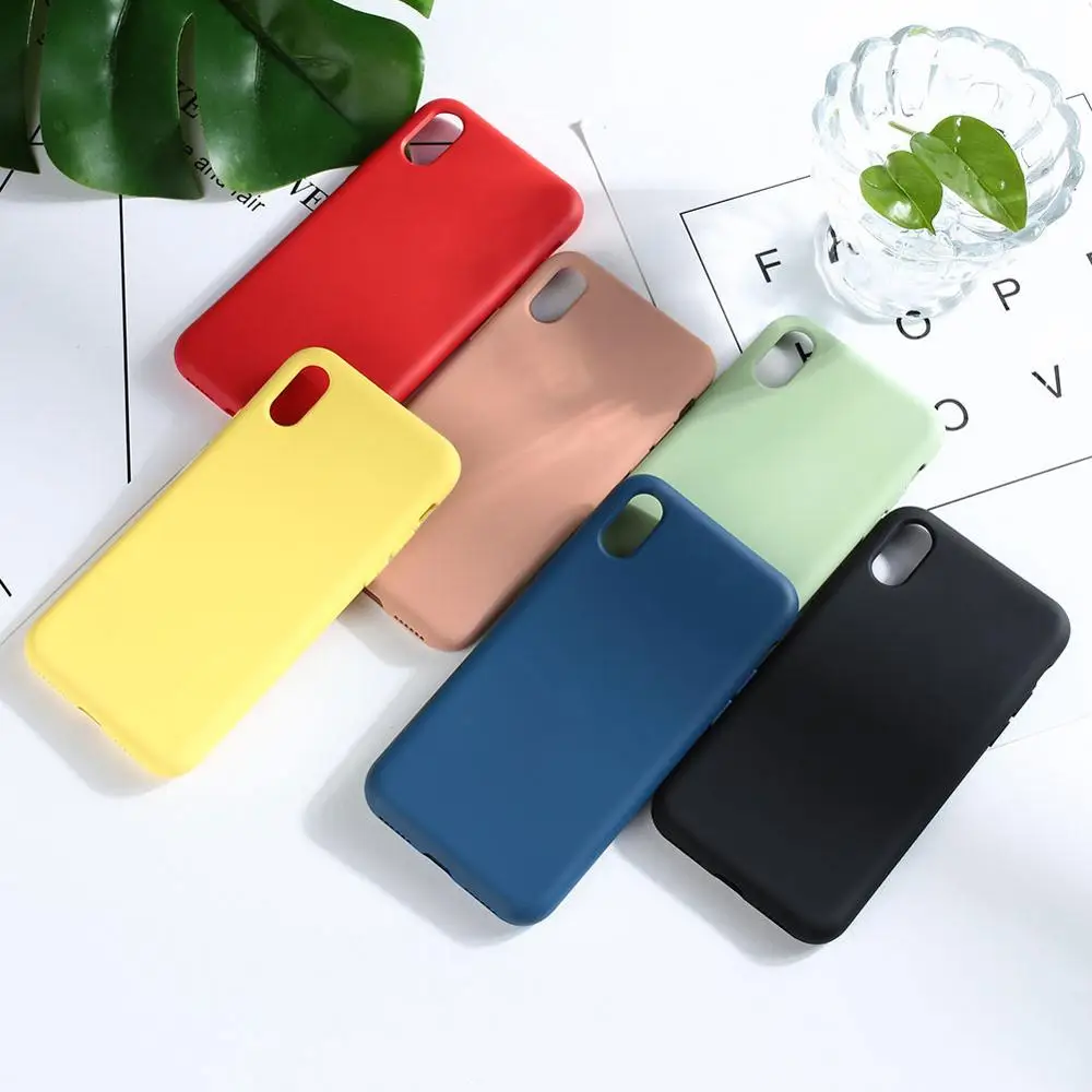 

New simple solid color liquid silicone mobile phone case 2019 for iPhone 6/6s plus iPhone 7/8 plus anti-fouling anti-scratch