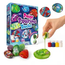 Kit de peinture sur pierre pour enfants, ensemble de peinture artistique et de roche, jouets de dessin, nouvelle collection 2021