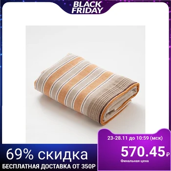 

Double-sided towel "Ethel" Geometry color gray-brown. 70x140 cm, 380 g / m2, 100% cotton 3539361