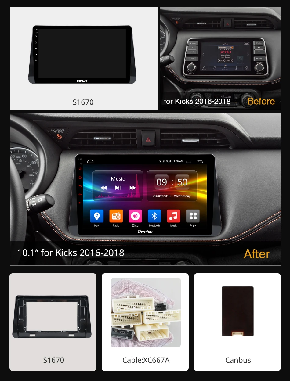 Ownice K3 K5 K6 Octa 8 Core 10 1 дюймов Android 9 0 автомобильный Радио dvd плеер GPS для Nissan Kicks 2016 2018