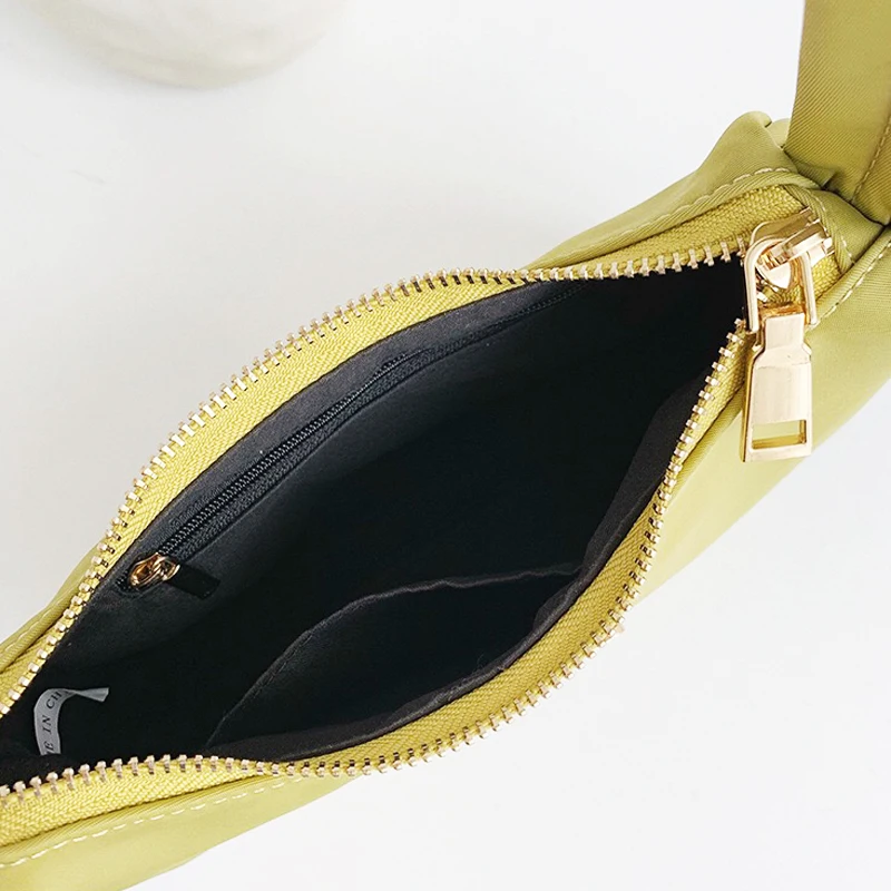 Vintage Women's Baguette Bag – Small Nylon Shoulder Purse, Retro Luxury Handbag for Ladies image 5