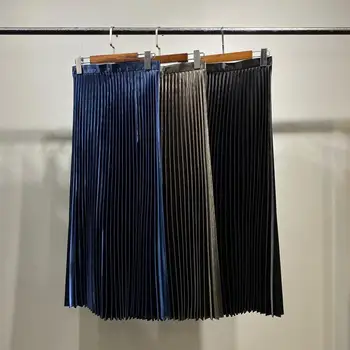 

D229460 vintage women pleated skirt