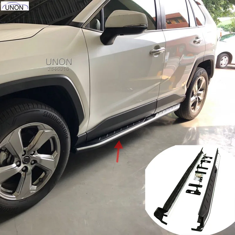 Боковая подножка педали для Toyota RAV4 2019 2020 5th новый дизайн Модная внешняя форма
