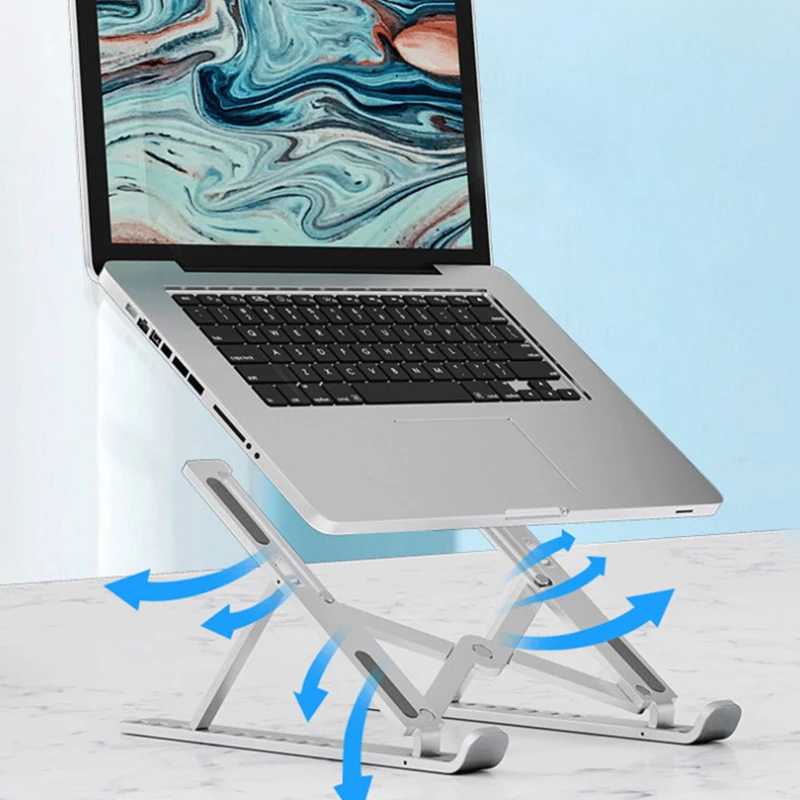 Adjustable Portable Laptop Stand Notebook Stand For Macbook Pro Foldable Laptop Holder Base Vertical Notebook Support