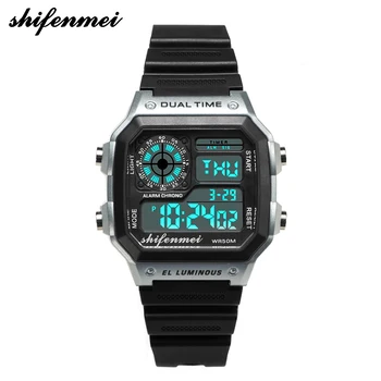 

Shifenmei Sport Watch Men Waterproof Casual Watch Stainless Steel Digital Wristwatch Clock Watches Mens 2019 zegarek damski