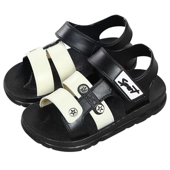 

1 Pair Children Kids Boy Sandals Anti-slip Breathable Portable for Summer Beach YH-17