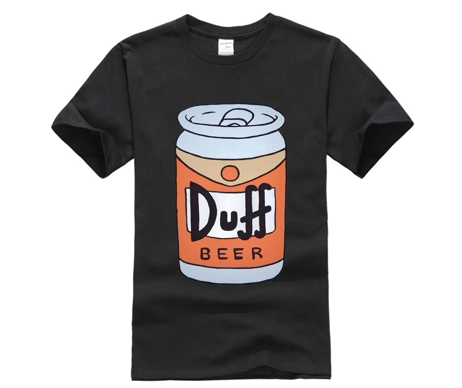 Мужская модная футболка с принтом коротким рукавом и круглым вырезом летняя