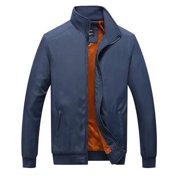 

Autumn And Winter New Casual Men's Velvet Jacket Men Thicken Warm Solid Color Zipper Cardigan Windbreaker Chamarra Hombre