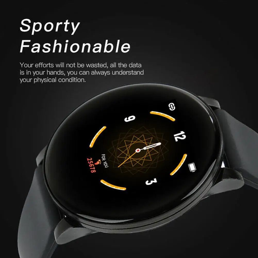 Wearfit Смарт-часы W8 для мужчин кровяное давление фитнес-трекер для измерения сердечного ритма шагомер мужские спортивные Смарт-часы для Android IOS
