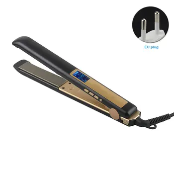 

Flat Iron Styling Tool Digital Display Hair Straightener Curling Wand Travel Adjustable Temperature Portable Ceramic Heating