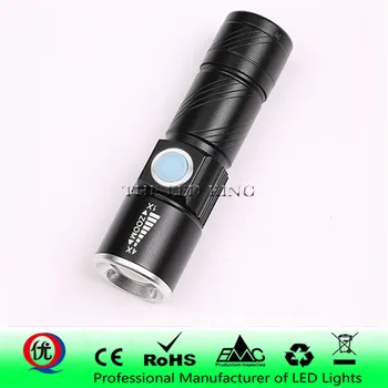 

4000LM Super Bright Led flashlight USB linterna led torch T6 Power Tips Zoomable Bicycle Light 14500 Rechargeable