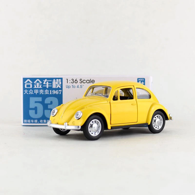 Caipo 1:36 Тяговый автомобиль 1967 Volkswagen Beetle литый под давлением металлический для