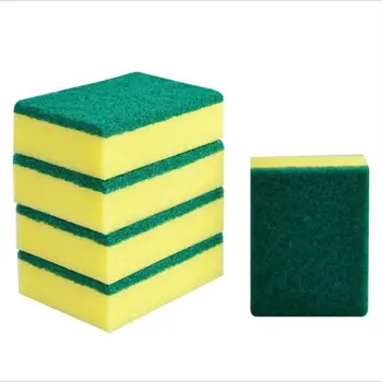 

5pcs/lot Sponge Brushes Dual-side Rub Towels Wiping Rags Sponge Scouring Pad for Pot Dish Sink Cleaning Sponge Kitchen Tools