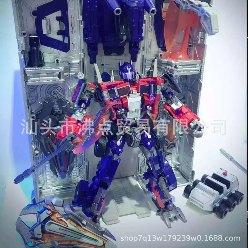 

Wei jiang Alloy Version of Transformation Toy Jingang 5 Black Apple Flat Car Robot Models M01w8022