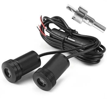 

2X For Lada Vesta Granta Niva Xray Kalina 2 Largus Priora Samara Signet 4x4 2110 Car Logo Door Welcome Light LED Projector Laser