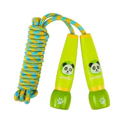 Corde à sauter réglable avec manche en bois, outil d'exercice, de Fitness pour enfants, 2022 